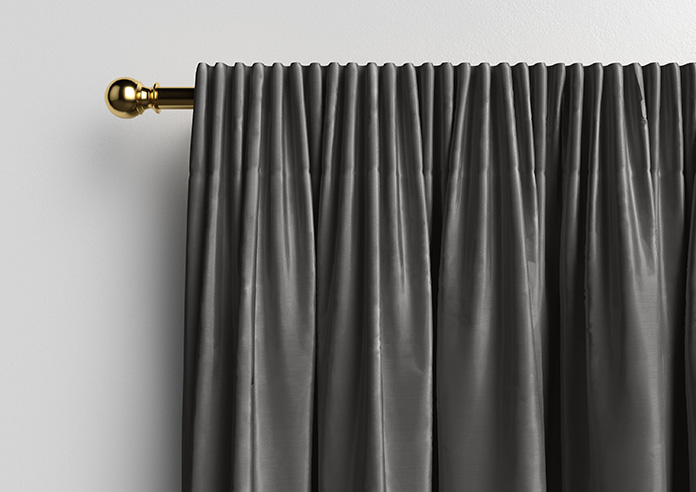 Akoya Faux Silk, Lustre Slate Grey - Made to Measure Curtains - Image 10